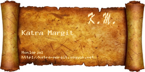 Katra Margit névjegykártya